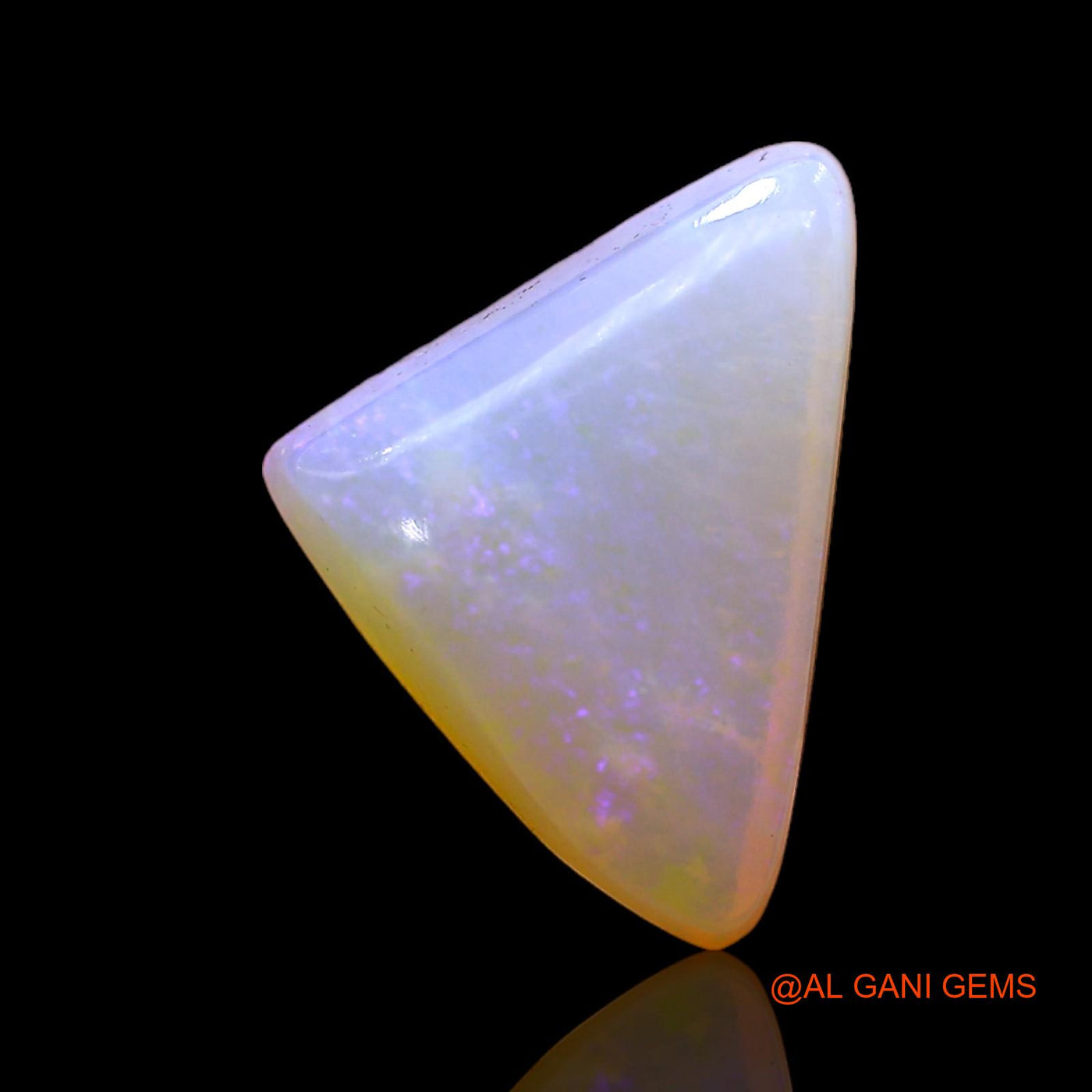 3.00 Cts Unheated Australian Fire Opal Loose Gemstone Trillion Cabochon Natural 14x10x5 mm AC-366
