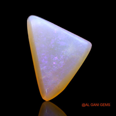 3.00 Cts Unheated Australian Fire Opal Loose Gemstone Trillion Cabochon Natural 14x10x5 mm AC-366