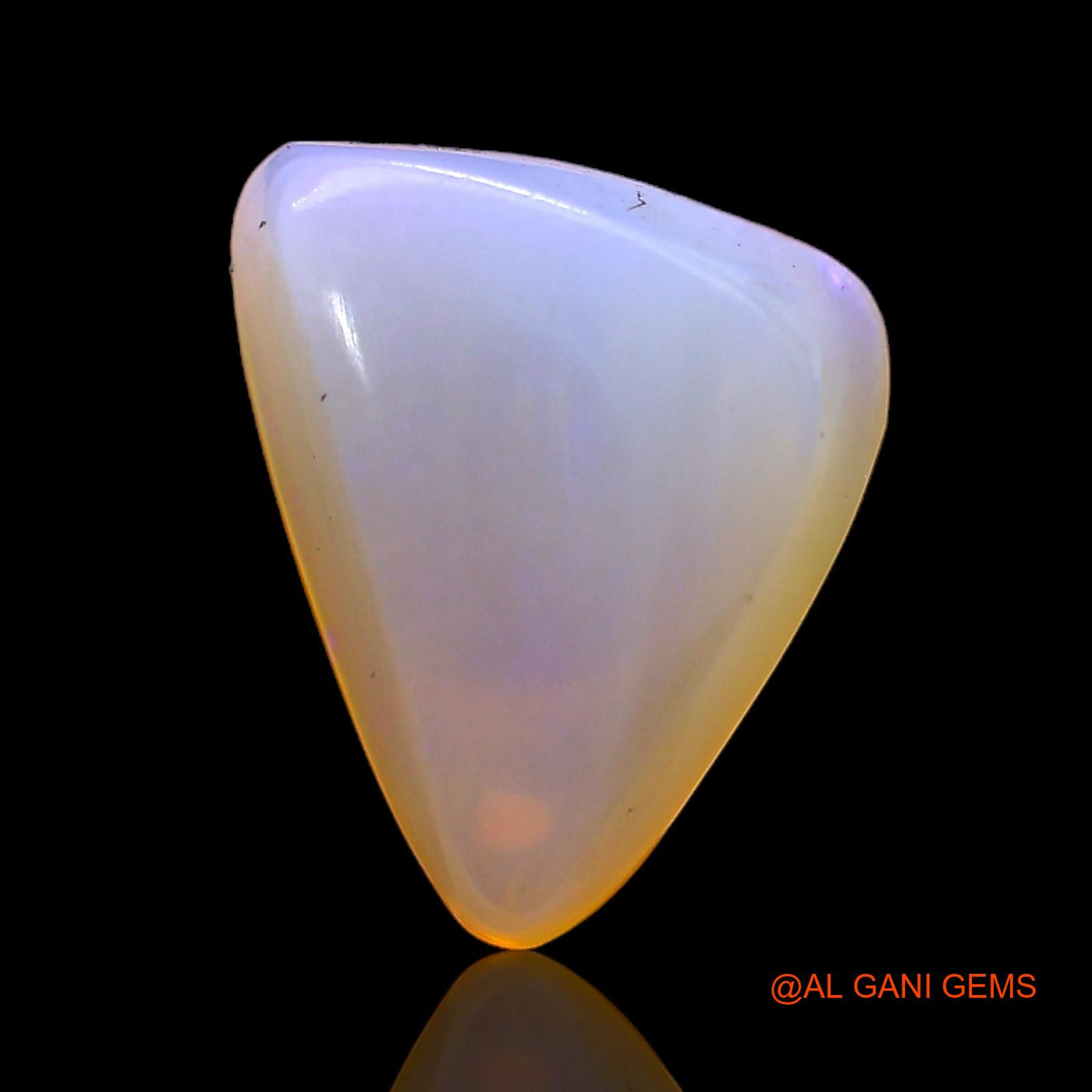 3.70 Cts Natural Australian Fire Opal Loose Gemstone Trillion Cabochon 13x9x5 mm AC-368