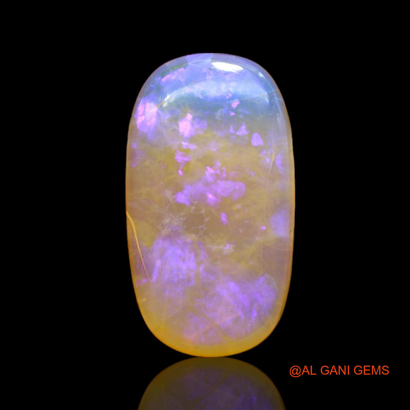 7.00 Cts Unheated Australian Fire Opal Loose Gemstone Oval Cabochon Natural 20x11x4 mm AC-36