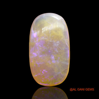 7.00 Cts Unheated Australian Fire Opal Loose Gemstone Oval Cabochon Natural 20x11x4 mm AC-36