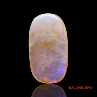 7.00 Cts Unheated Australian Fire Opal Loose Gemstone Oval Cabochon Natural 20x11x4 mm AC-36