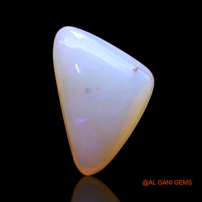 Natural Untreated Fire Opal Loose Gemstone Trillion Cabochon From Australia 3.00 Cts 14x9x5 mm AC-370