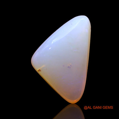 Natural Untreated Fire Opal Loose Gemstone Trillion Cabochon From Australia 3.00 Cts 14x9x5 mm AC-370