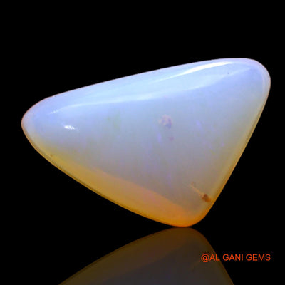 Natural Untreated Fire Opal Loose Gemstone Trillion Cabochon From Australia 3.00 Cts 14x9x5 mm AC-370