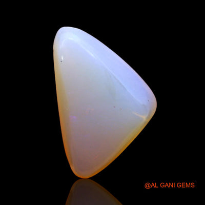 Natural Untreated Fire Opal Loose Gemstone Trillion Cabochon From Australia 3.00 Cts 14x9x5 mm AC-370