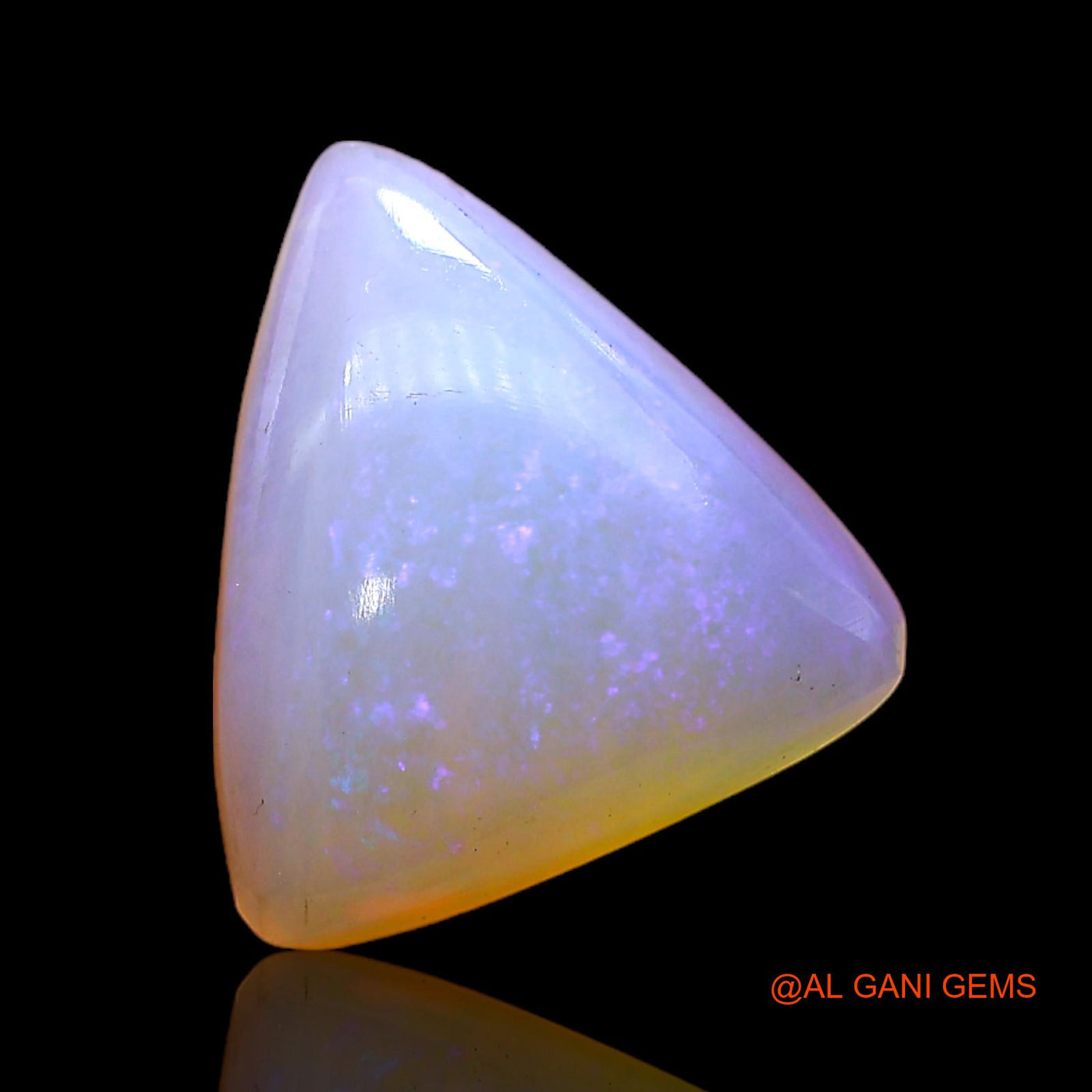 3.00 Cts Natural Australian Fire Opal Loose Gemstone Trillion Cabochon 12x10x4 mm AC-371