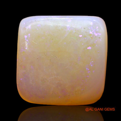 Natural Fire Opal Gemstone 3.00 Cts Loose Square Cabochon From Australia 10x10x4 mm AC-372