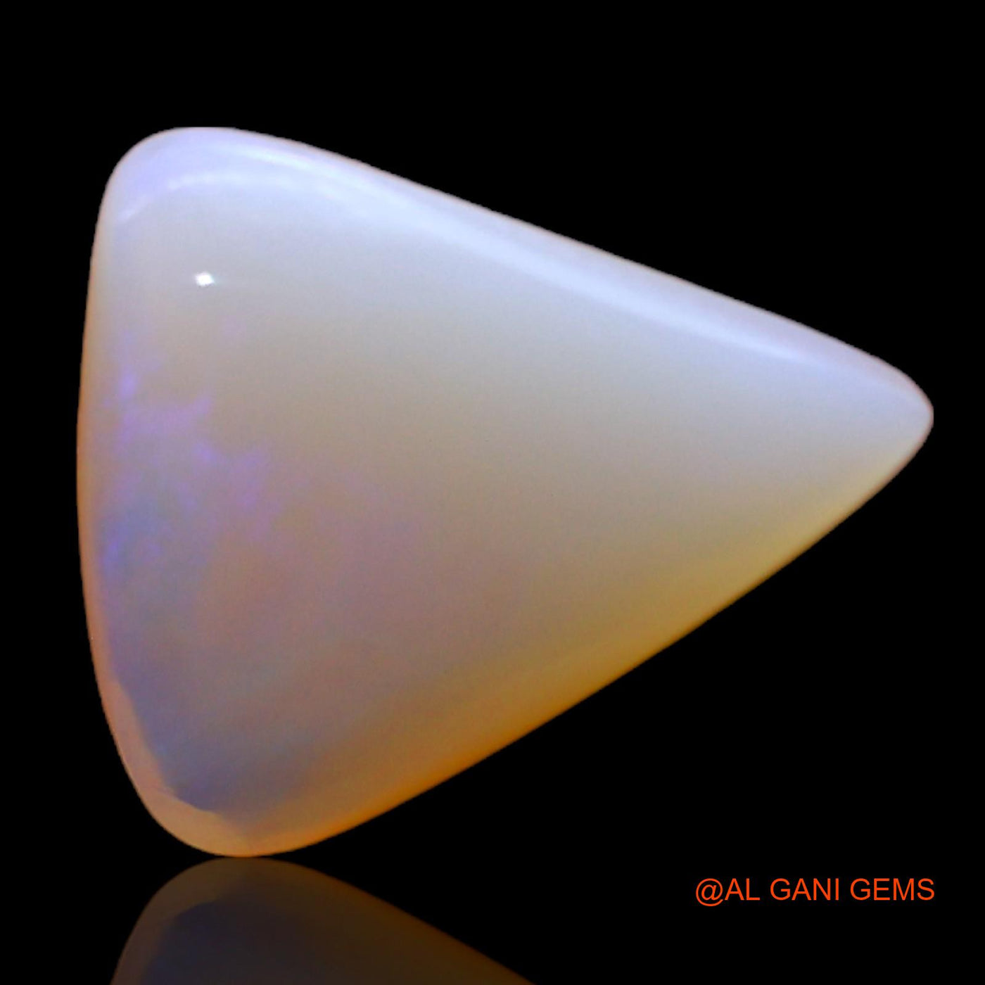 Natural Fire Opal Gemstone 3.00 Cts Loose Trillion Cabochon From Australia 12x10x5 mm AC-373
