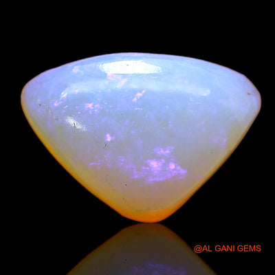 Natural Fire Opal Gemstone 3.00 Cts Loose Trillion Cabochon From Australia 12x8x4 mm AC-374
