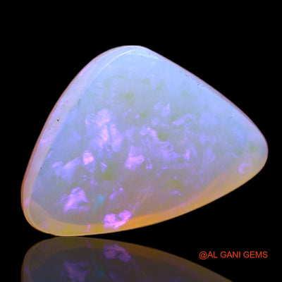 Natural Fire Opal Gemstone 3.00 Cts Loose Trillion Cabochon From Australia 12x8x4 mm AC-374