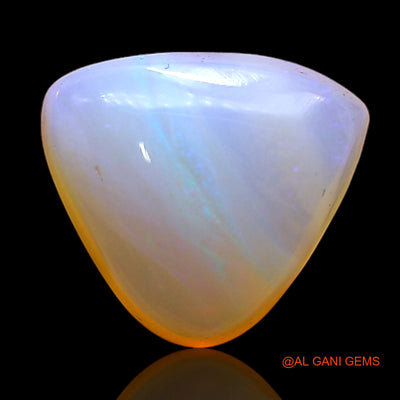 Natural Untreated Fire Opal Loose Gemstone Trillion Cabochon From Australia 3.00 Cts 11x10x5 mm AC-375