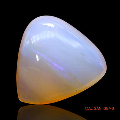 Natural Untreated Fire Opal Loose Gemstone Trillion Cabochon From Australia 3.00 Cts 11x10x5 mm AC-375