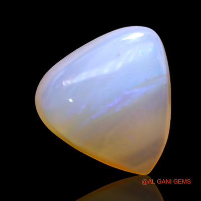 Natural Untreated Fire Opal Loose Gemstone Trillion Cabochon From Australia 3.00 Cts 11x10x5 mm AC-375