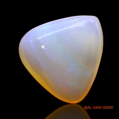 Natural Untreated Fire Opal Loose Gemstone Trillion Cabochon From Australia 3.00 Cts 11x10x5 mm AC-375