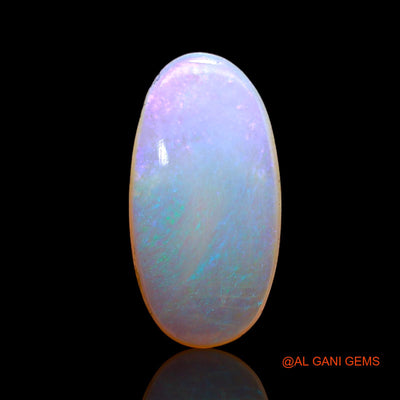 Natural Untreated Fire Opal Loose Gemstone Oval Cabochon From Australia 2.00 Cts 15x7x3 mm AC-376