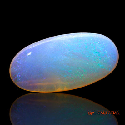 Natural Untreated Fire Opal Loose Gemstone Oval Cabochon From Australia 2.00 Cts 15x7x3 mm AC-376