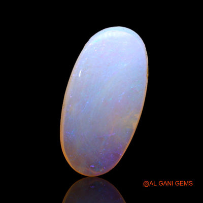 Natural Untreated Fire Opal Loose Gemstone Oval Cabochon From Australia 2.00 Cts 15x7x3 mm AC-376