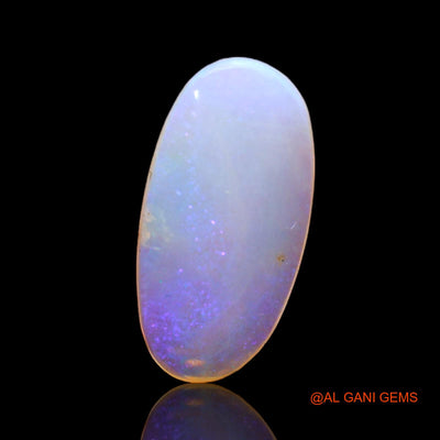 Natural Untreated Fire Opal Loose Gemstone Oval Cabochon From Australia 2.00 Cts 15x7x3 mm AC-376