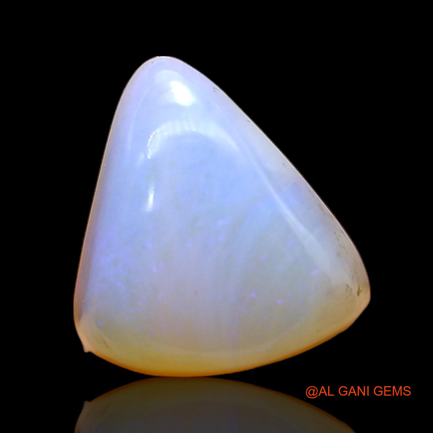 Natural Untreated Fire Opal Loose Gemstone Trillion Cabochon From Australia 4.00 Cts 12x10x6 mm AC-377