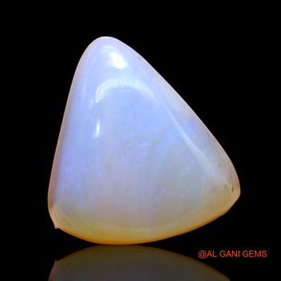 Natural Untreated Fire Opal Loose Gemstone Trillion Cabochon From Australia 4.00 Cts 12x10x6 mm AC-377