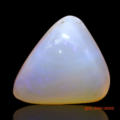 Natural Untreated Fire Opal Loose Gemstone Trillion Cabochon From Australia 4.00 Cts 12x10x6 mm AC-377