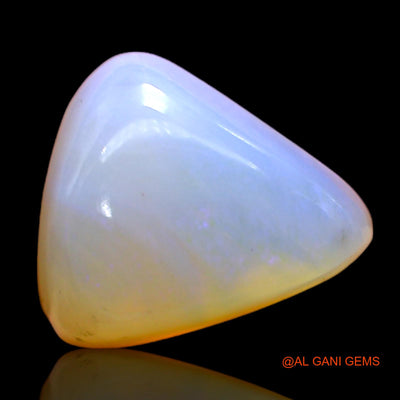 Natural Untreated Fire Opal Loose Gemstone Trillion Cabochon From Australia 4.00 Cts 12x10x6 mm AC-377