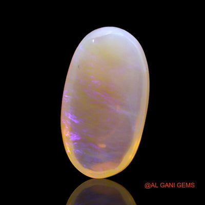 3.00 Cts Natural Australian Fire Opal Loose Gemstone Oval Cabochon 14x7x4 mm AC-378
