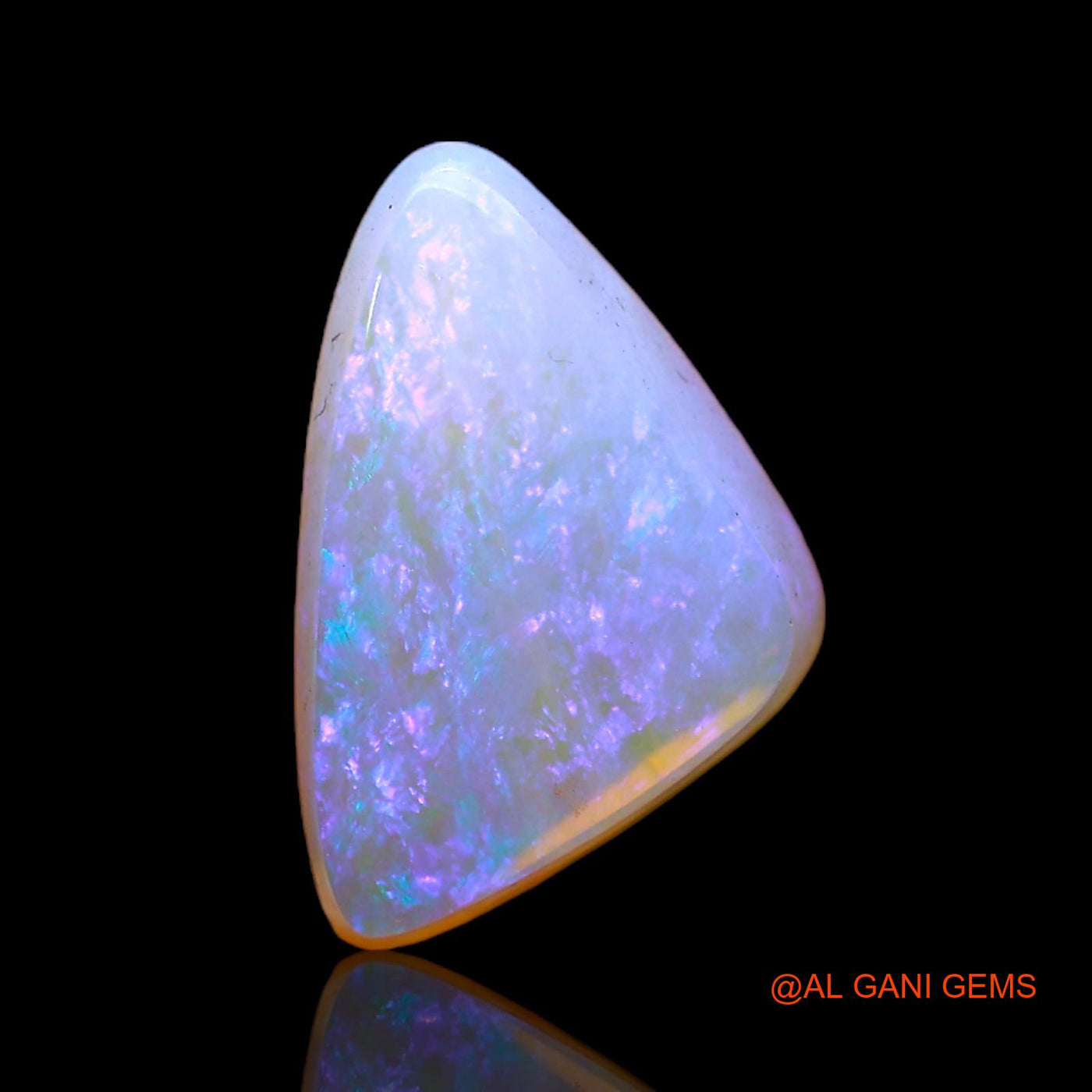 2.60 Cts Natural Australian Fire Opal Loose Gemstone Trillion Cabochon 13x8x4 mm AC-379