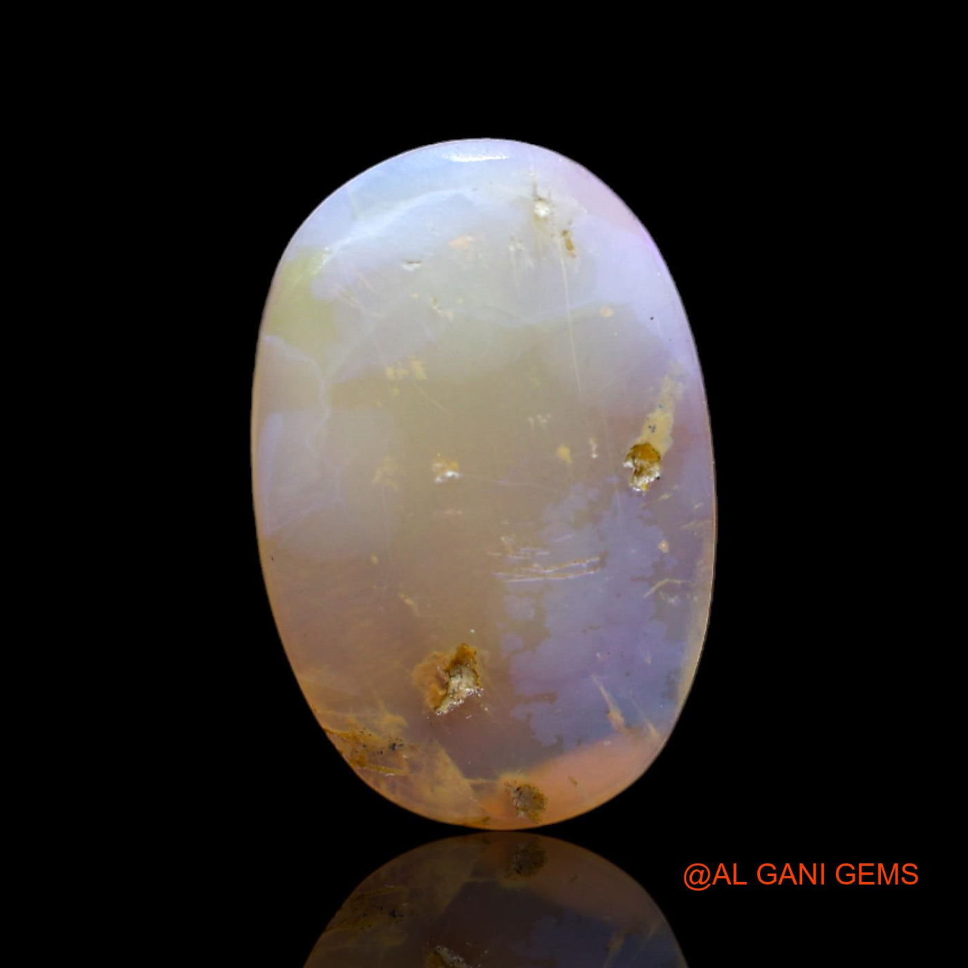 5.00 Cts Natural Australian Fire Opal Loose Gemstone Oval Cabochon 19x13x3 mm AC-37