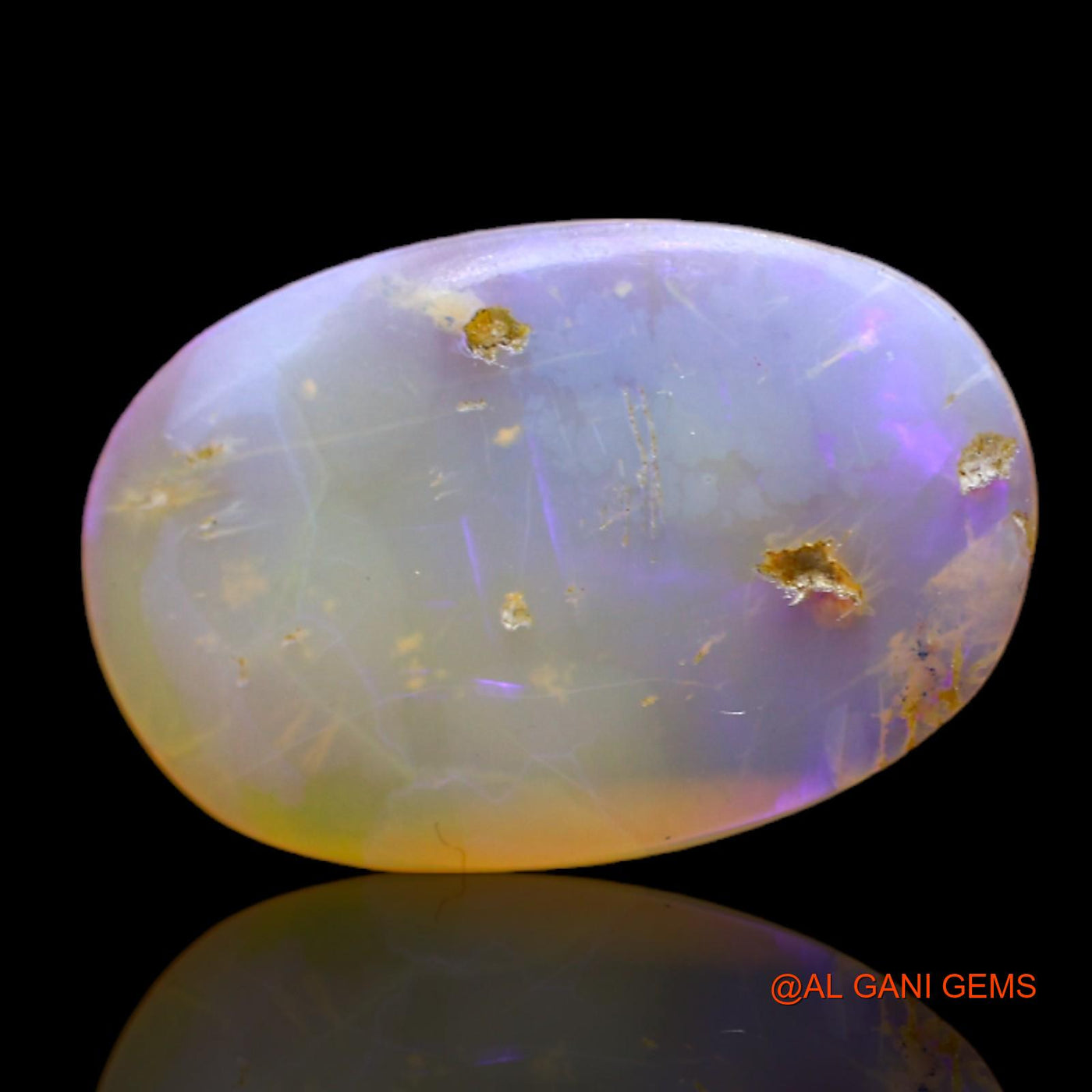 5.00 Cts Natural Australian Fire Opal Loose Gemstone Oval Cabochon 19x13x3 mm AC-37