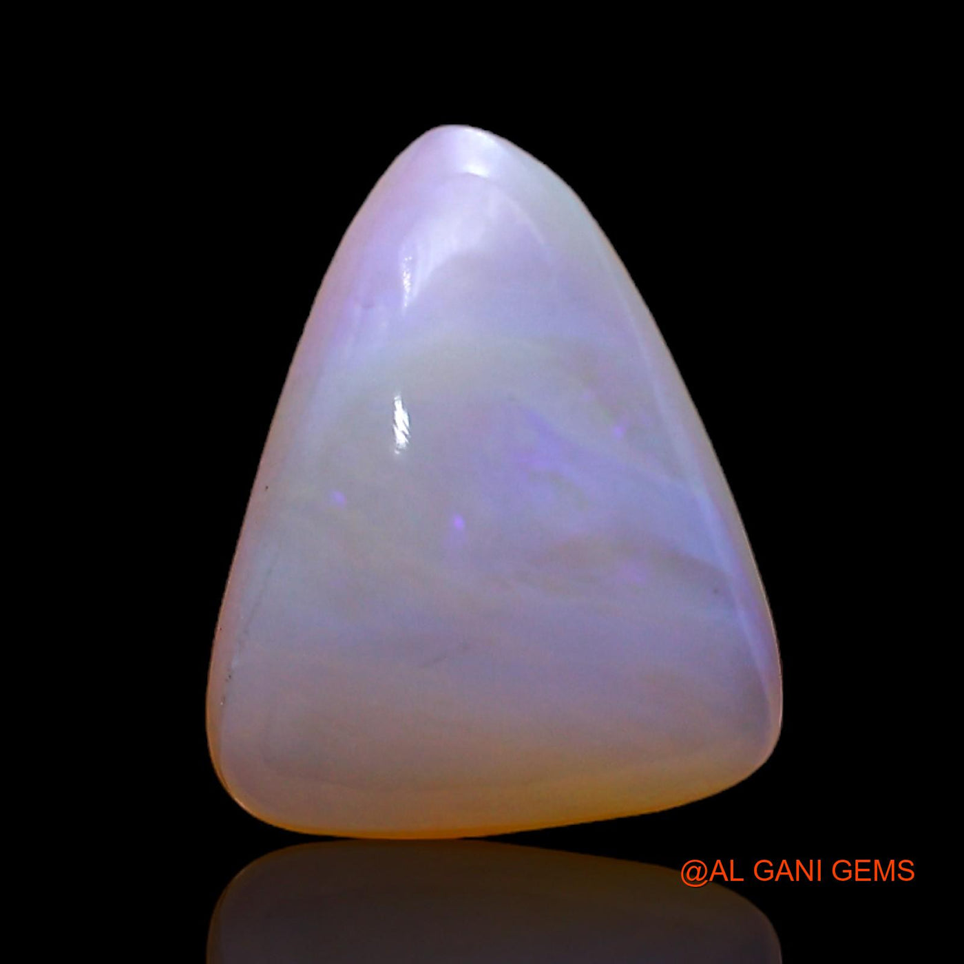 Natural Untreated Fire Opal Loose Gemstone Trillion Cabochon From Australia 2.00 Cts 12x9x4 mm AC-380