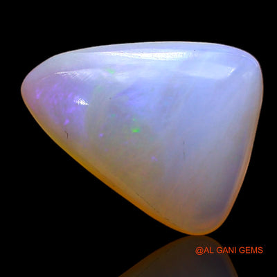 Natural Untreated Fire Opal Loose Gemstone Trillion Cabochon From Australia 2.00 Cts 12x9x4 mm AC-380