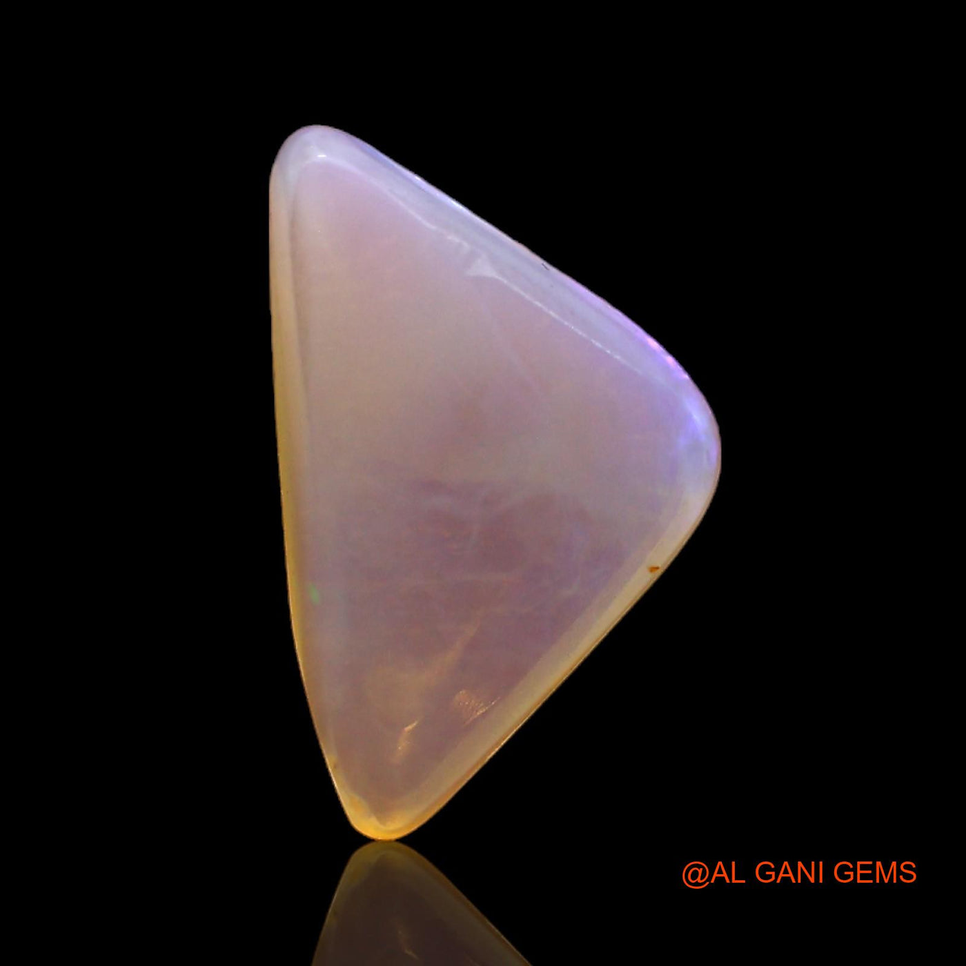 2.50 Cts Natural Australian Fire Opal Loose Gemstone Trillion Cabochon 14x8x4 mm AC-381