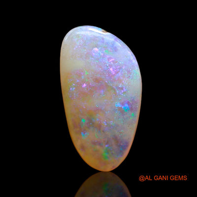 2.00 Cts Natural Australian Fire Opal Loose Gemstone Fancy Cabochon 14x7x3 mm AC-384