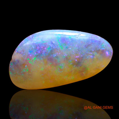 2.00 Cts Natural Australian Fire Opal Loose Gemstone Fancy Cabochon 14x7x3 mm AC-384