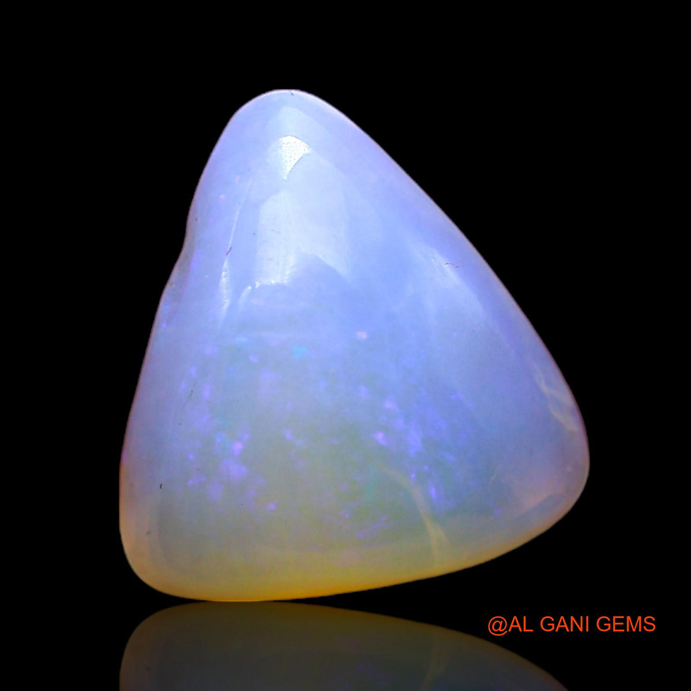 2.40 Cts Natural Australian Fire Opal Loose Gemstone Trillion Cabochon 11x10x4 mm AC-385