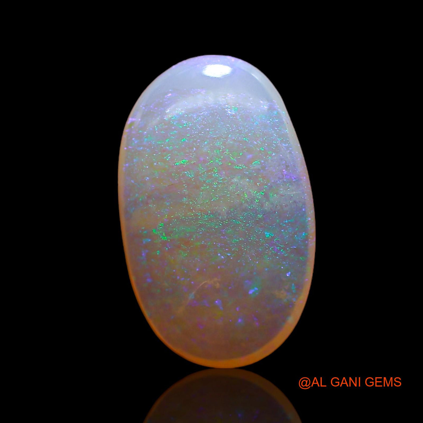 Natural Untreated Fire Opal Loose Gemstone Oval Cabochon From Australia 2.00 Cts 13x8x3 mm AC-386