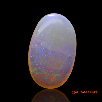 Natural Untreated Fire Opal Loose Gemstone Oval Cabochon From Australia 2.00 Cts 13x8x3 mm AC-386