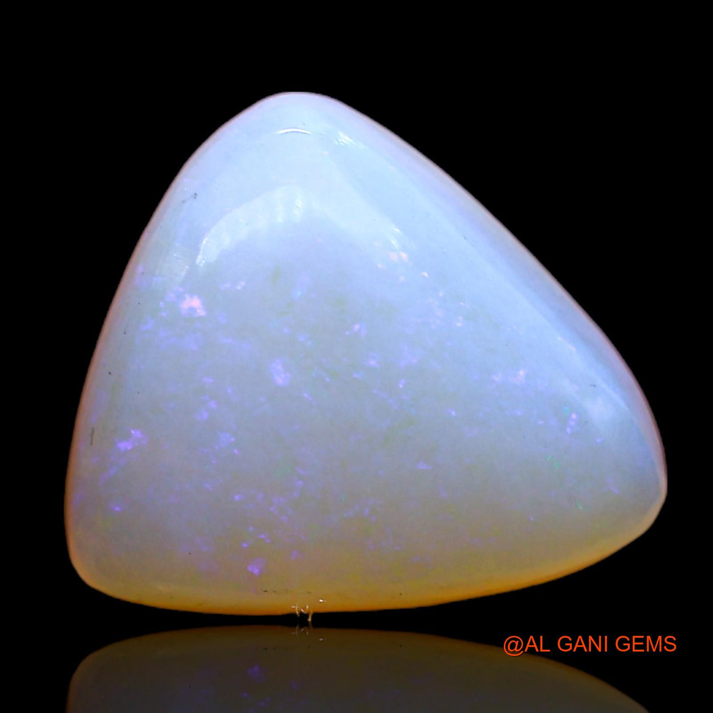 3.00 Cts Natural Australian Fire Opal Loose Gemstone Trillion Cabochon 11x10x5 mm AC-387