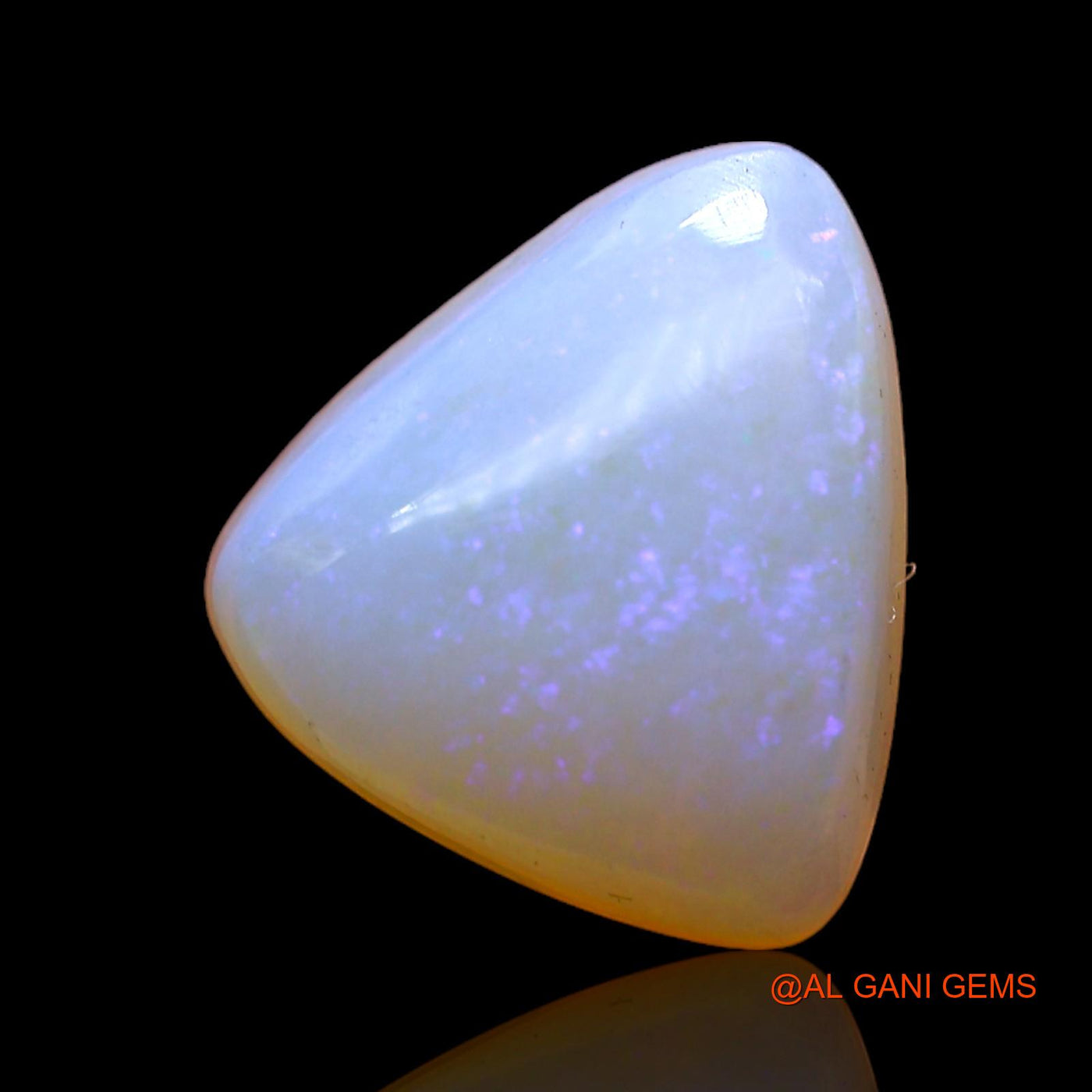 3.00 Cts Natural Australian Fire Opal Loose Gemstone Trillion Cabochon 11x10x5 mm AC-387