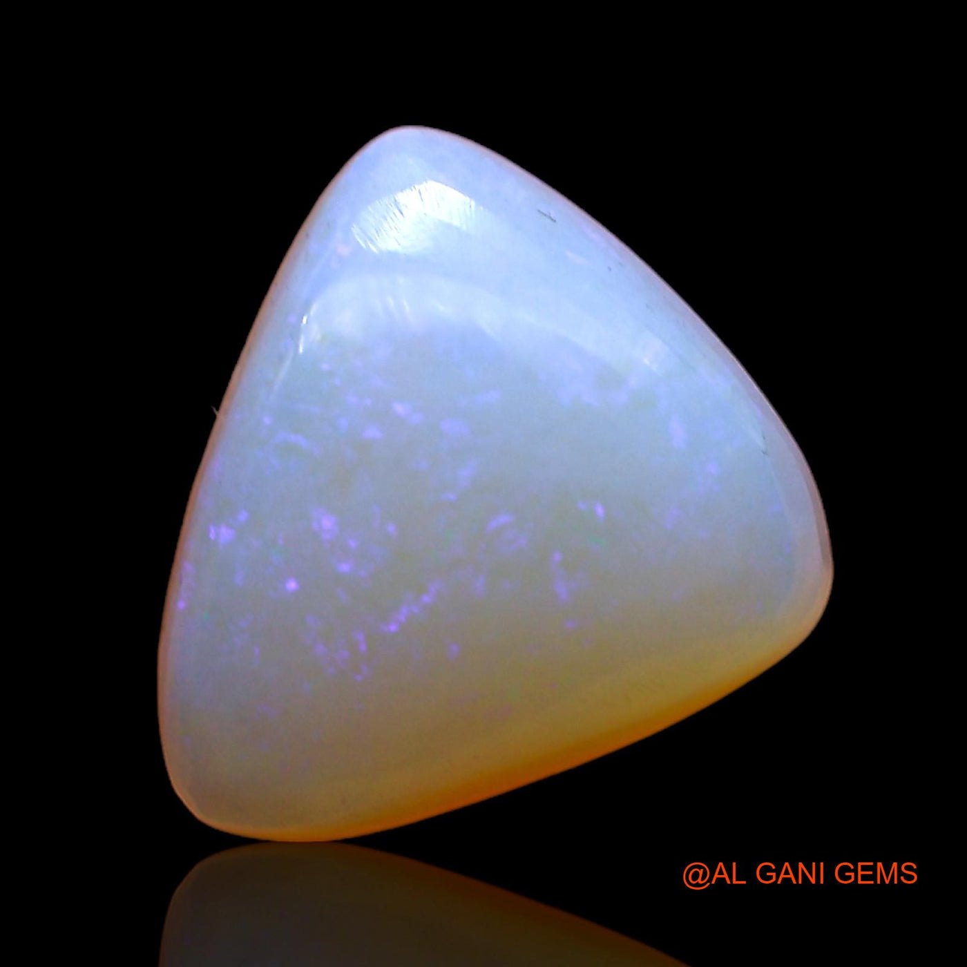 3.00 Cts Natural Australian Fire Opal Loose Gemstone Trillion Cabochon 11x10x5 mm AC-387