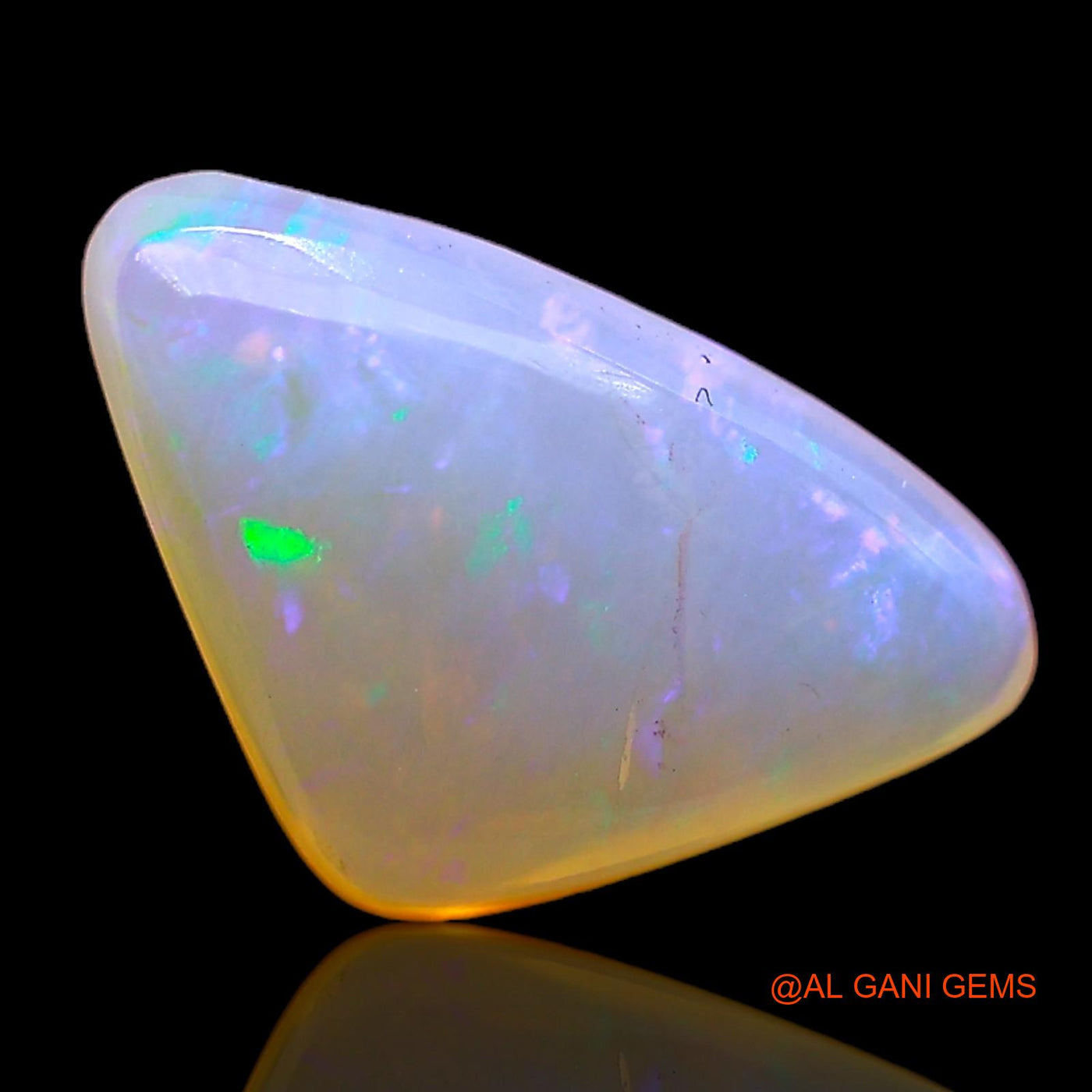 2.00 Cts Natural Australian Fire Opal Loose Gemstone Trillion Cabochon 13x8x4 mm AC-388