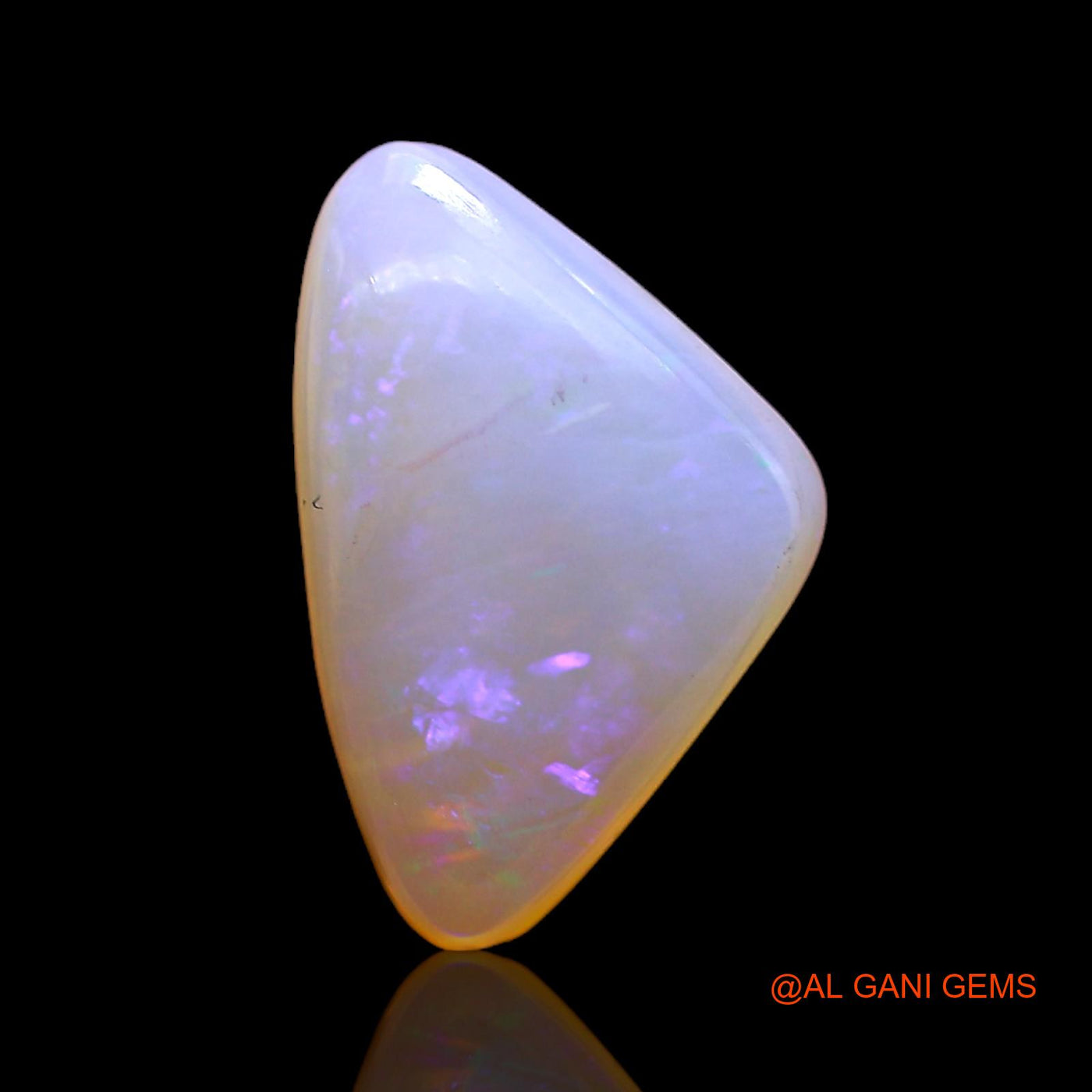 2.00 Cts Natural Australian Fire Opal Loose Gemstone Trillion Cabochon 13x8x4 mm AC-388