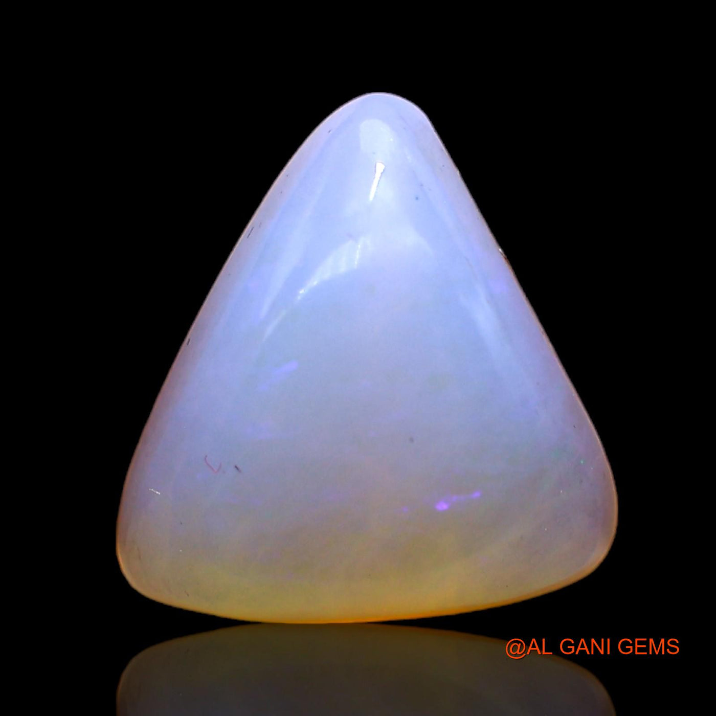 3.00 Cts Natural Australian Fire Opal Loose Gemstone Trillion Cabochon 11x10x5 mm AC-389