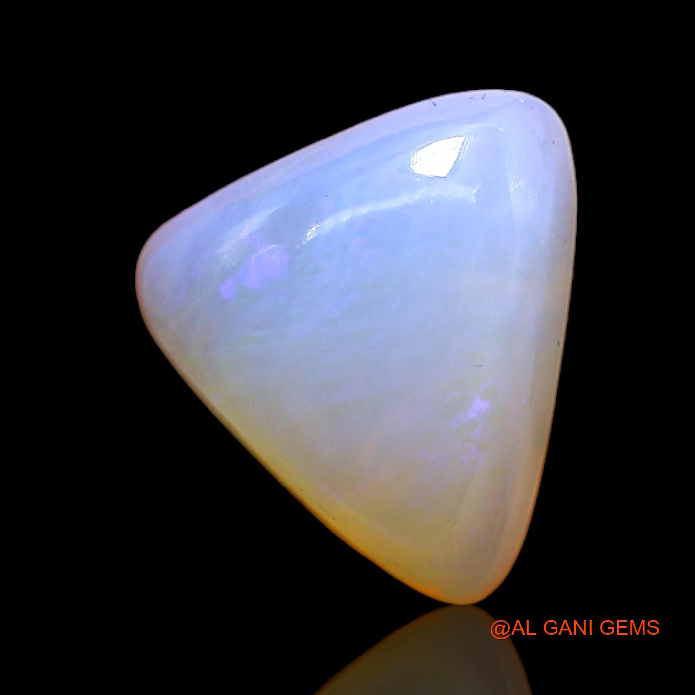 3.00 Cts Natural Australian Fire Opal Loose Gemstone Trillion Cabochon 11x10x5 mm AC-389