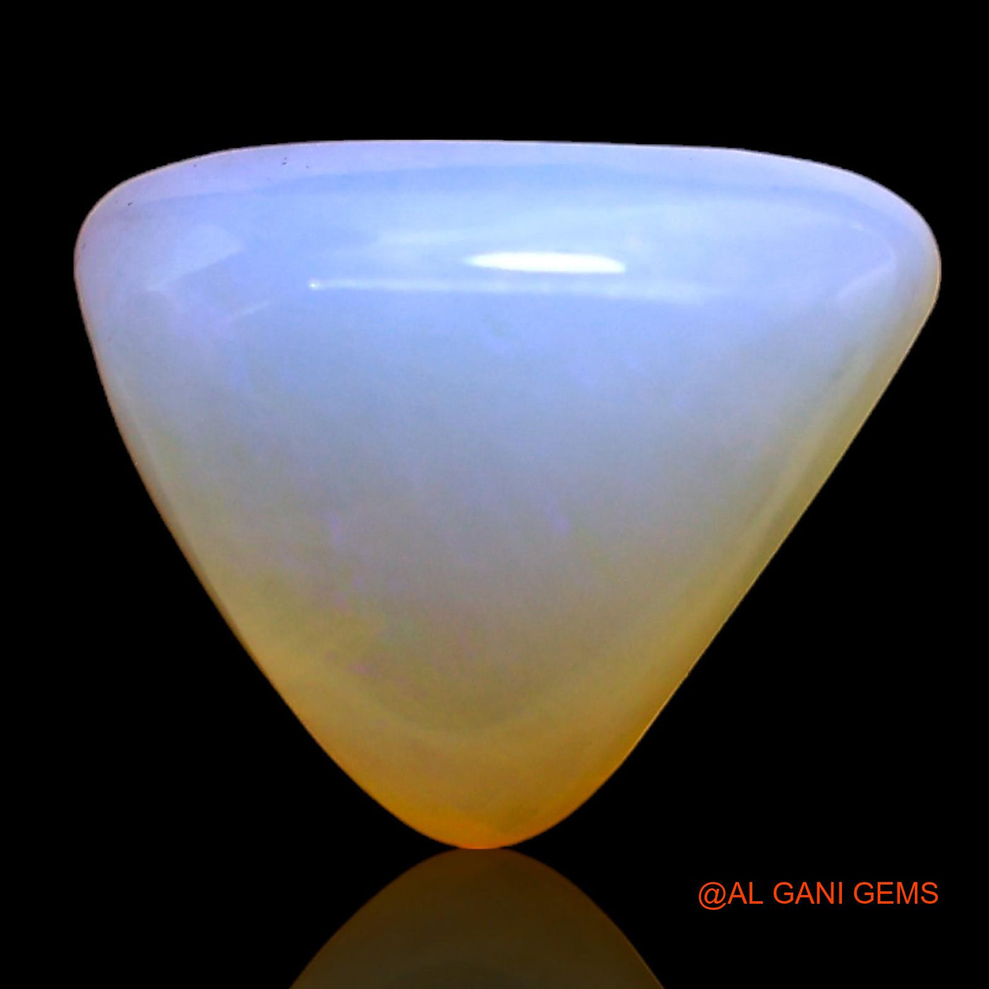 3.00 Cts Natural Australian Fire Opal Loose Gemstone Trillion Cabochon 11x10x5 mm AC-389