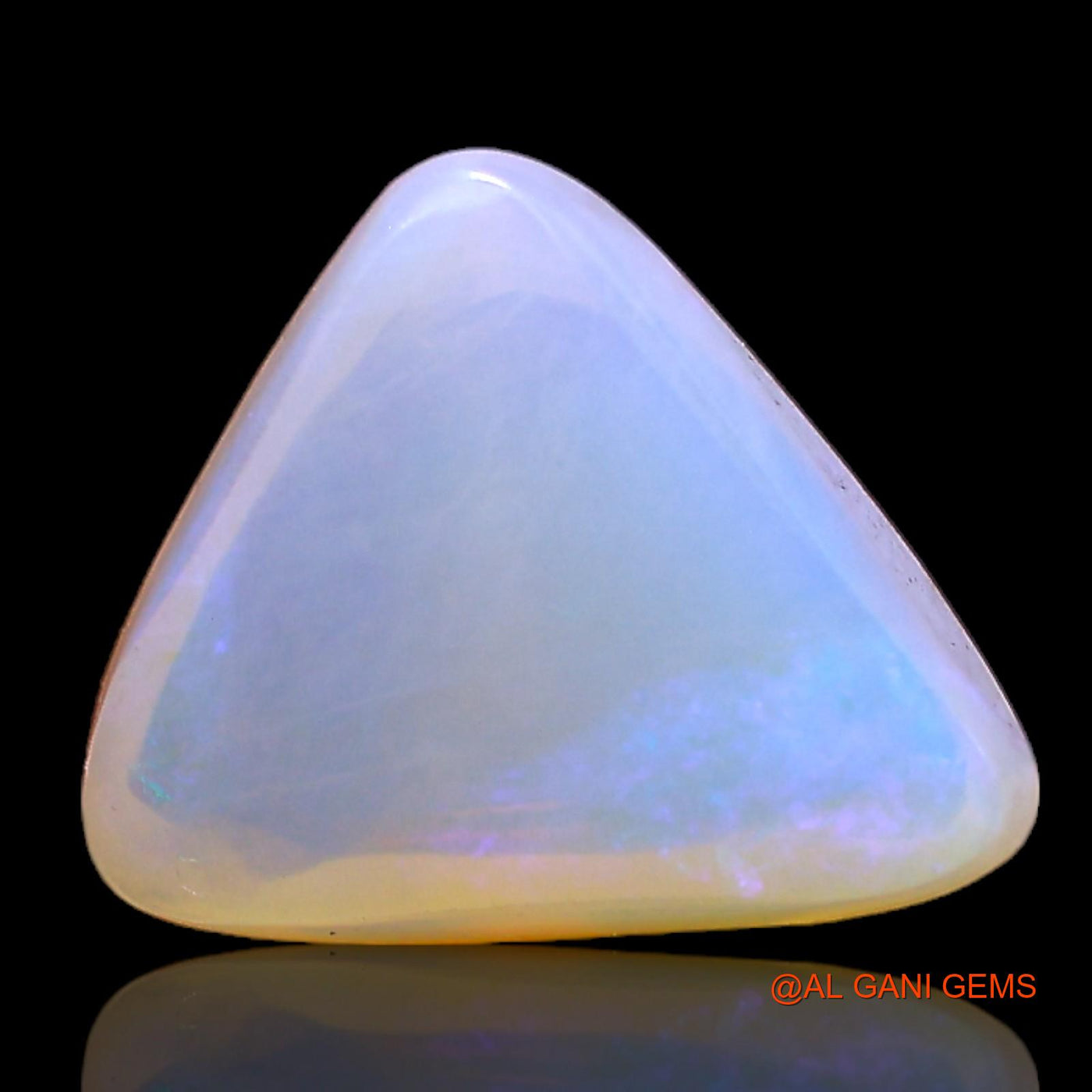 3.00 Cts Natural Australian Fire Opal Loose Gemstone Trillion Cabochon 11x10x5 mm AC-389