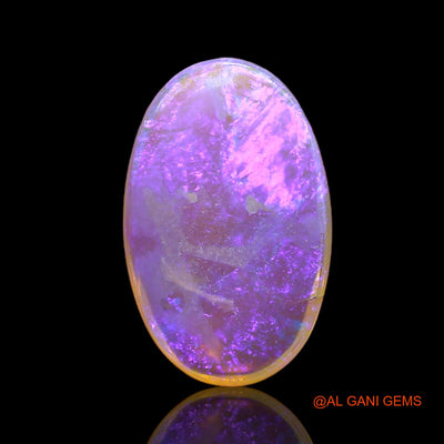 Natural Fire Opal Gemstone 1.60 Cts Loose Oval Cabochon From Australia 13x8x2 mm AC-390