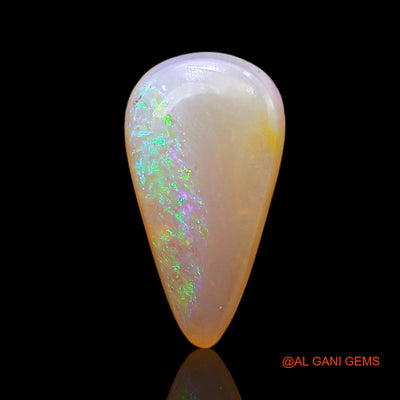 2.00 Cts Natural Australian Fire Opal Loose Gemstone Pear Cabochon 13x7x4 mm AC-391